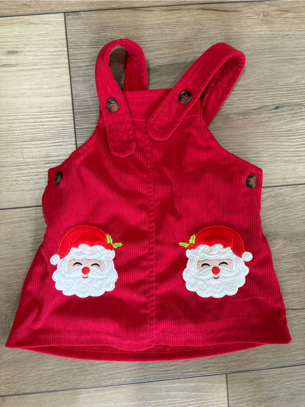 6m Santa Corduroy Dress